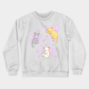 fairy kitties (classic purple) Crewneck Sweatshirt